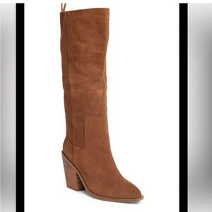Steve Madden Seven Suede Knee high Western Boot NEW
